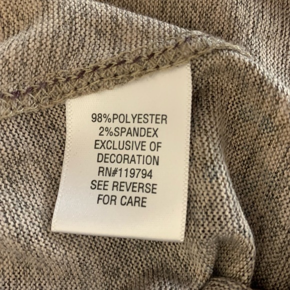 World Unity Embellished Graphic Drawstring Cowl Neck Top Size 2X - Picture 10 of 10